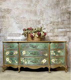 PAINTED FLORALS Redesign Transfer (60.96cm x 88.9cm) - Rustic Farmhouse Charm