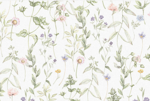 Decoupage Tissue Paper - Pastel Florals (50.8cm x 76.2cm) - Rustic Farmhouse Charm