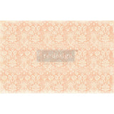 PEACH DAMASK Redesign Decoupage Paper (76.2cm x 48.26cm) - Rustic Farmhouse Charm