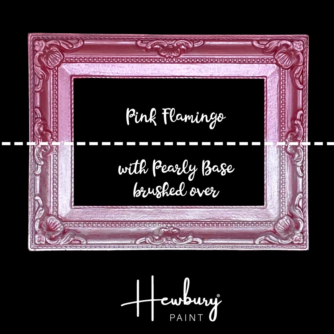 PINK FLAMINGO Pearlfect Metallic Paint by Hewbury Paint® - Rustic Farmhouse Charm