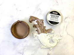 POLISHED BRONZE Metallic Sheen Acrylic Paint by Redesign 100ml - Rustic Farmhouse Charm