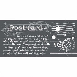POSTCARD Stencil by Stamperia (25cm x 12cm) - Rustic Farmhouse Charm