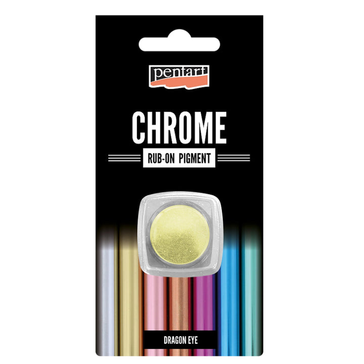 DRAGON EYE Chrome Rub-On Pigment by Pentart 0.5g - Rustic Farmhouse Charm