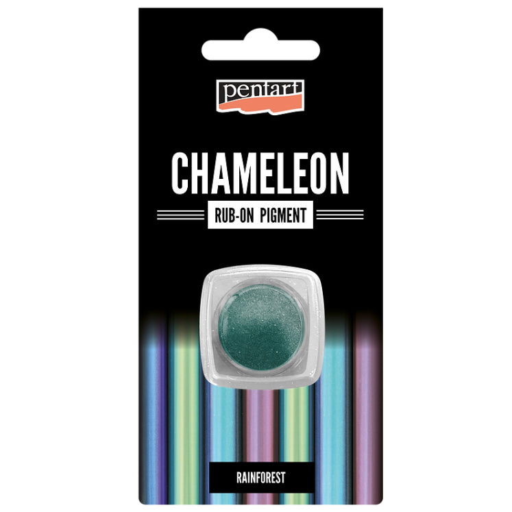 RAINFOREST Chameleon Rub-On Pigment by Pentart 0.5g - Rustic Farmhouse Charm