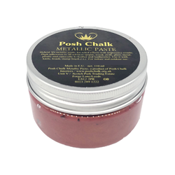 RED ALIZARIN Smooth Metallic Paste by Posh Chalk (110ml) - Rustic Farmhouse Charm