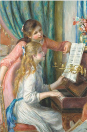 Decoupage Tissue Paper - Renoir Painting 'Girls at the Piano' (50.8cm x 76.2cm) - Rustic Farmhouse Charm