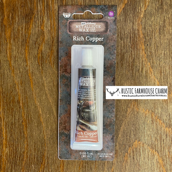 RICH COPPER Finnabair Metallique Wax (Art Alchemy) - Rustic Farmhouse Charm