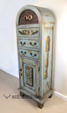 "Chip" the Robot Cabinet - Rustic Farmhouse Charm