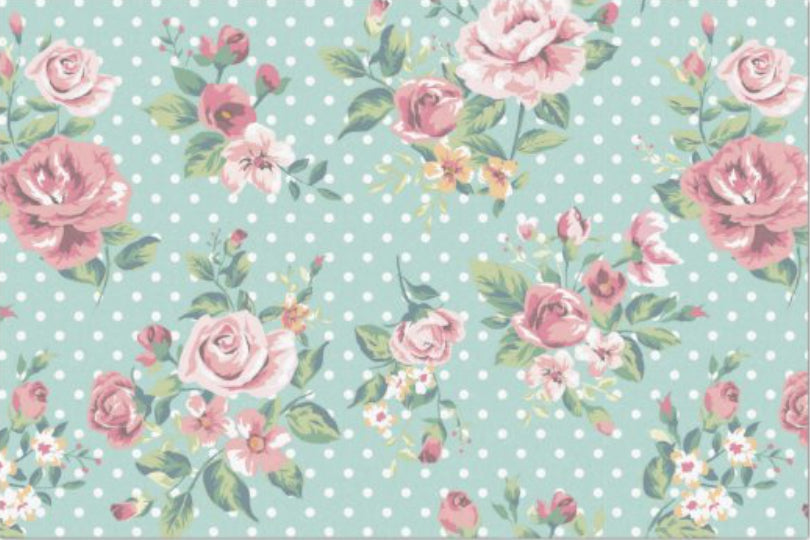 Decoupage Tissue Paper - Roses on Polka Dot Background (50.8cm x 76.2cm) - Rustic Farmhouse Charm