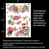 RUBY ROSE Redesign Transfer 86.36cm x 63.5cm - Rustic Farmhouse Charm