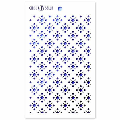 SANGALLO LACE Stencil by Ciao Bella (12.7cm x 20.32cm) - Rustic Farmhouse Charm