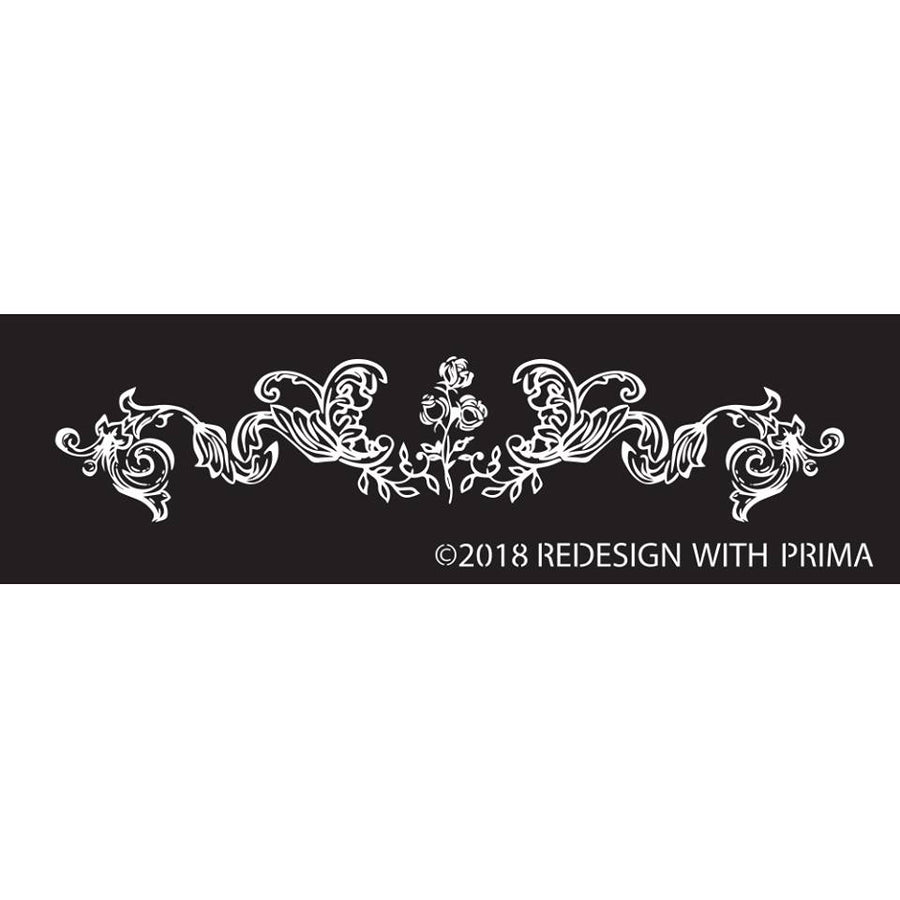 Redesign Silk Screen Stencil - Adelaide Scrollwork - Rustic Farmhouse Charm