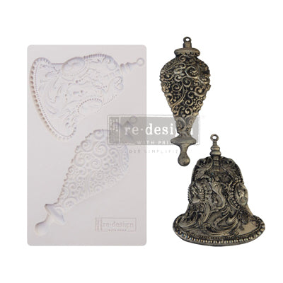 SILVER BELLS Redesign Mould - Rustic Farmhouse Charm