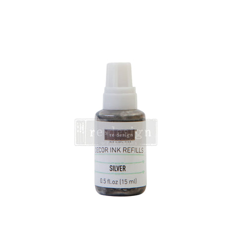 NEW! SILVER Ink Refill (15ml) by Redesign - Rustic Farmhouse Charm