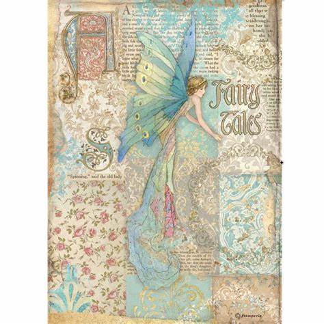SLEEPING BEAUTY FAIRY TALES Rice Paper by Stamperia (A4) - Rustic Farmhouse Charm
