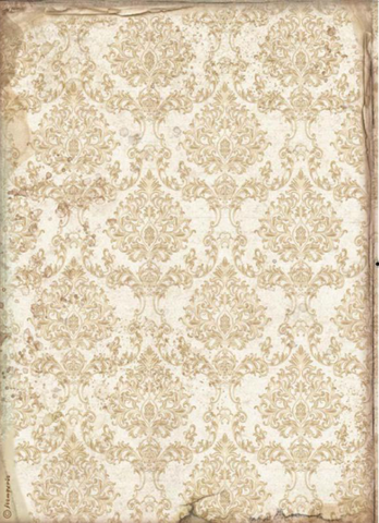 SLEEPING BEAUTY WALLPAPER GOLD Rice Paper by Stamperia (A4) - Rustic Farmhouse Charm