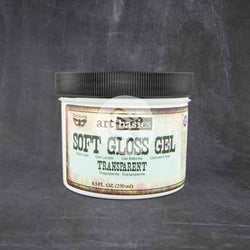 SOFT GLOSS GEL Medium by Finnabair (Art Basics) 8.5oz (250ml) - Rustic Farmhouse Charm