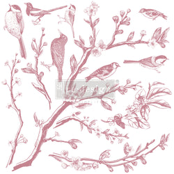 SPRINGTIME Redesign Décor Stamp 12"x12" - Rustic Farmhouse Charm
