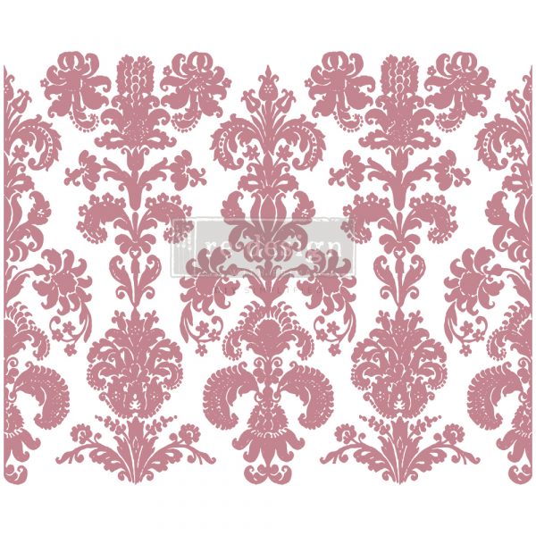 STAMPED DAMASK Redesign Décor Stamp 12"x12" - Rustic Farmhouse Charm