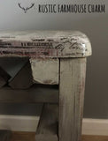 Chunky Handcrafted Jarrah Side Table / Stool - Rustic Farmhouse Charm