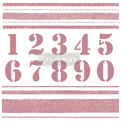 STRIPES Redesign Décor Stamp 12"x12" - Rustic Farmhouse Charm