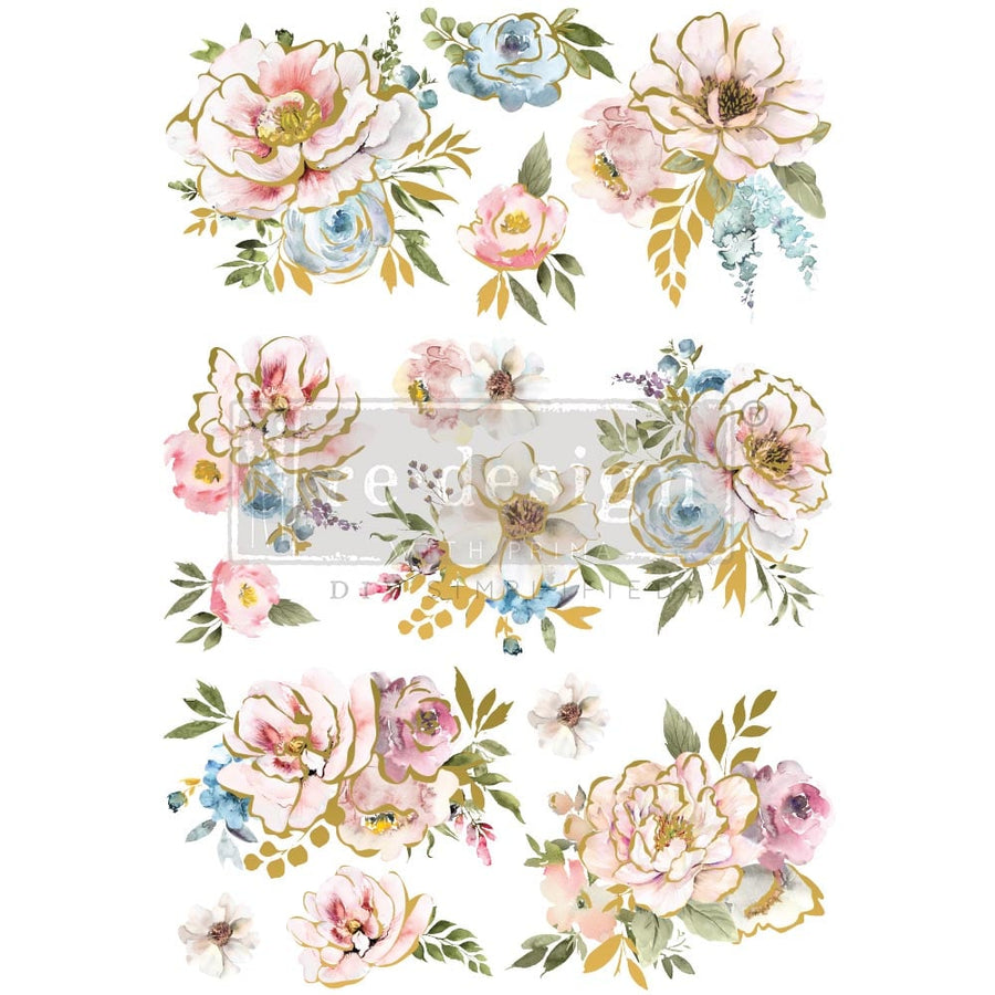 NEW! SUN KISSED Redesign Transfer (88.9cm x 60.96cm) - Rustic Farmhouse Charm