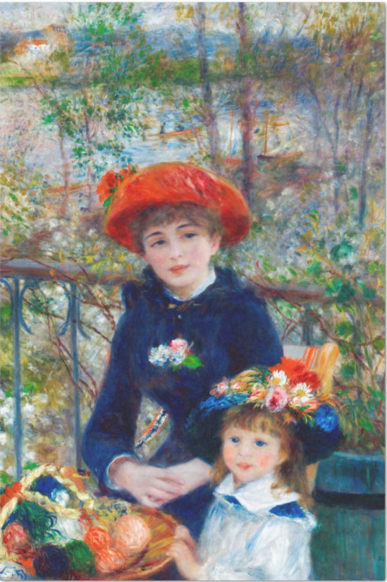 Decoupage Tissue Paper - Two Sisters Painting by Renoir (50.8cm x 76.2cm) - Rustic Farmhouse Charm