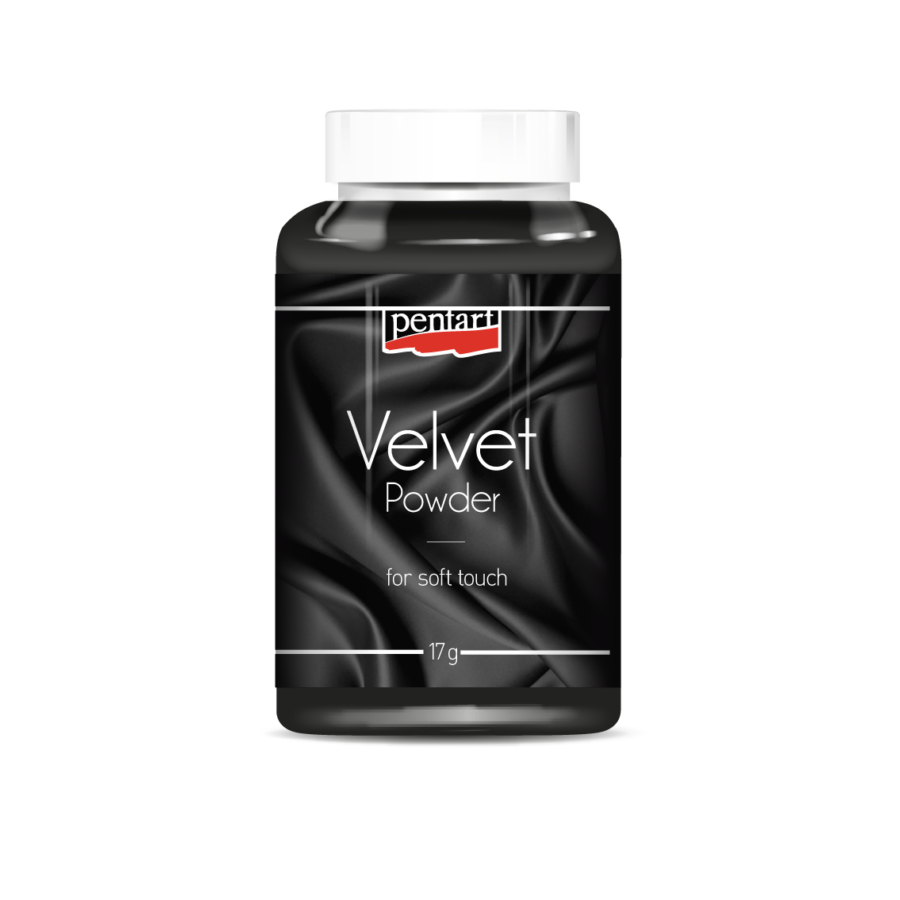 BLACK Velvet Powder by Pentart 17g - Rustic Farmhouse Charm