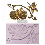 VICTORIAN ROSE Redesign Mould - Rustic Farmhouse Charm