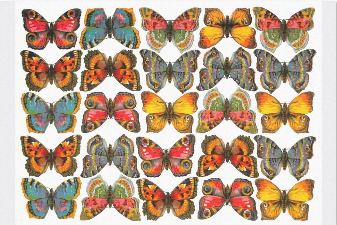 Decoupage Tissue Paper - Butterflies (2 sizes) - Rustic Farmhouse Charm