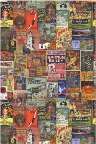 Decoupage Tissue Paper - Vintage Ads Portrait (50.8cm x 76.2cm) - Rustic Farmhouse Charm