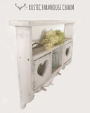 Sweetheart Apple Gap Wall Shelves - Rustic Farmhouse Charm