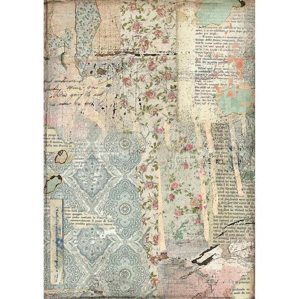 WALLPAPER Rice Paper by Stamperia (A4) - Rustic Farmhouse Charm