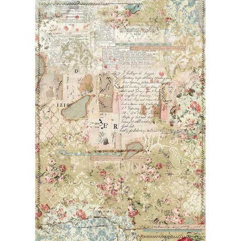 WALLPAPER LAYERS Rice Paper by Stamperia (A3) - Rustic Farmhouse Charm