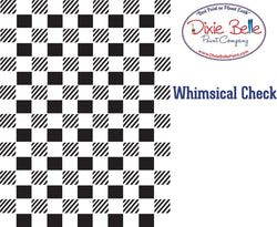 Dixie Belle Stencil - WHIMSICAL CHECK (40.64cm x 50.8cm) - Rustic Farmhouse Charm