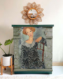 WHIMSICAL LADY Redesign A1 Decoupage Rice Paper (59.44cm x 84.07cm) - Rustic Farmhouse Charm