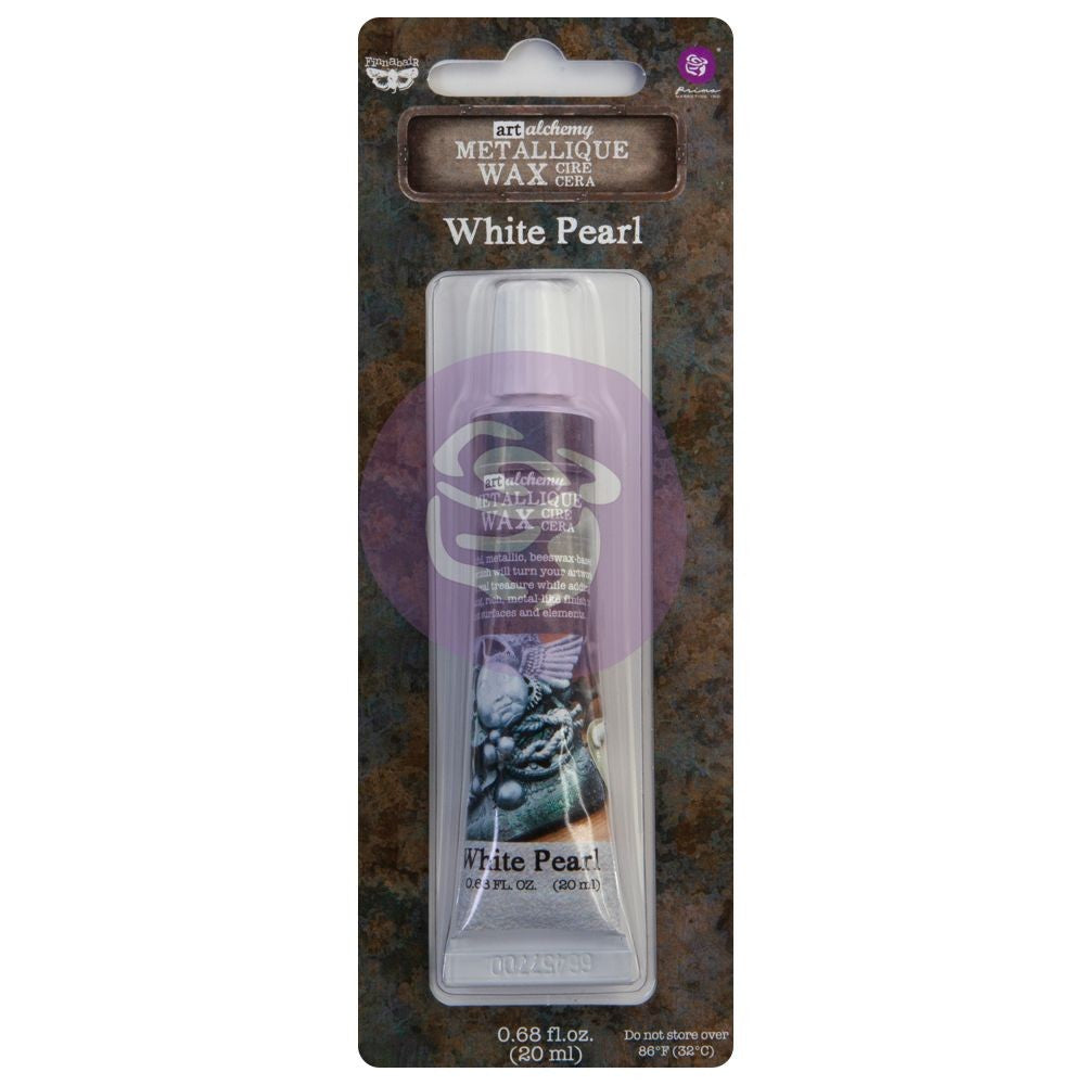 WHITE PEARL Finnabair Metallique Wax (Art Alchemy) - Rustic Farmhouse Charm