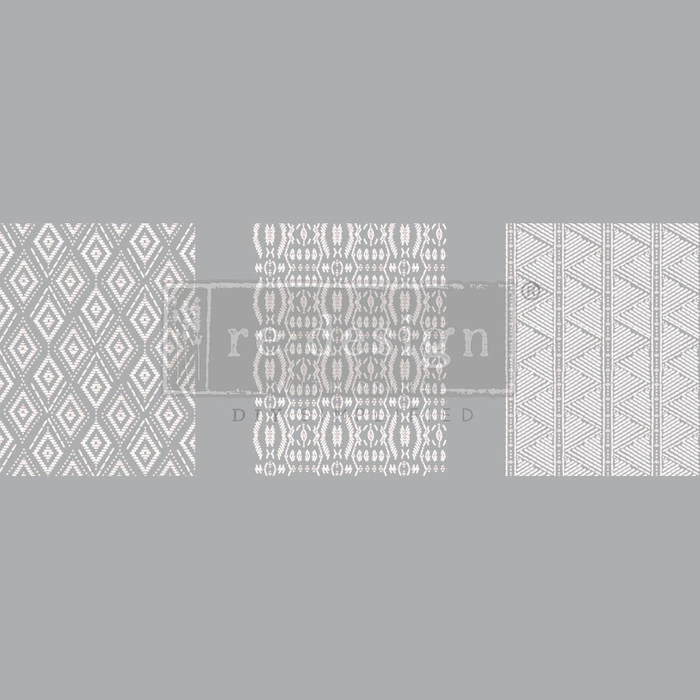 NEW! WOVEN WITH LOVE Redesign Transfer (3 sheets, each 21.59cm x 27.94cm) - Rustic Farmhouse Charm