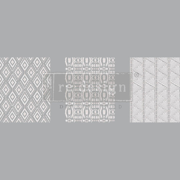 NEW! WOVEN WITH LOVE Redesign Transfer (3 sheets, each 21.59cm x 27.94cm) - Rustic Farmhouse Charm
