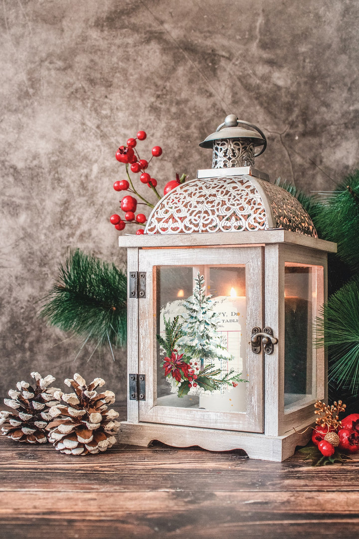 NEW! XMAS TAG Redesign Transfer (3 sheets, each 15.24cm x 30.48cm) - Rustic Farmhouse Charm